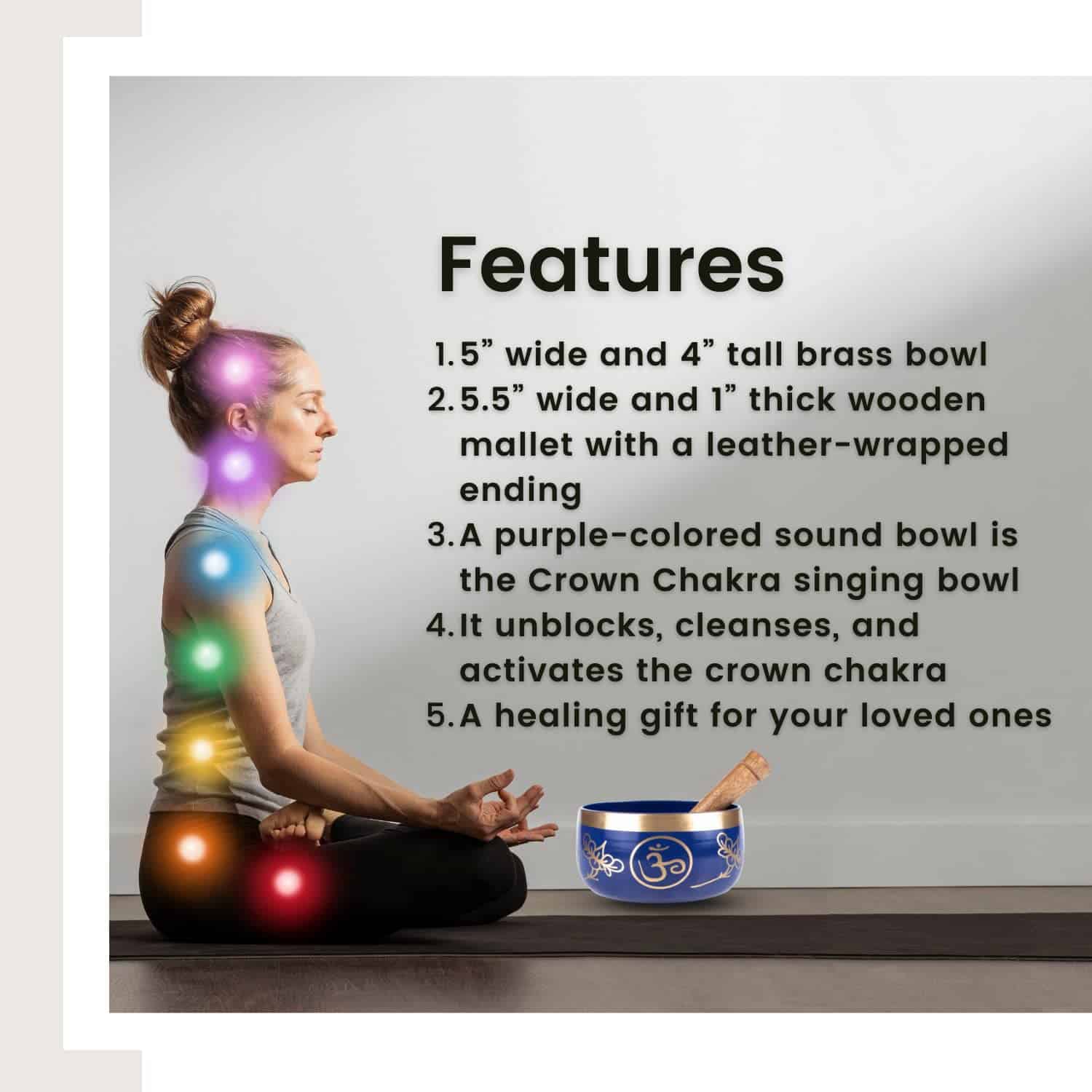 Tazón de canto budista Anahata Cosynee - Afinado al 4º - Imagen 8