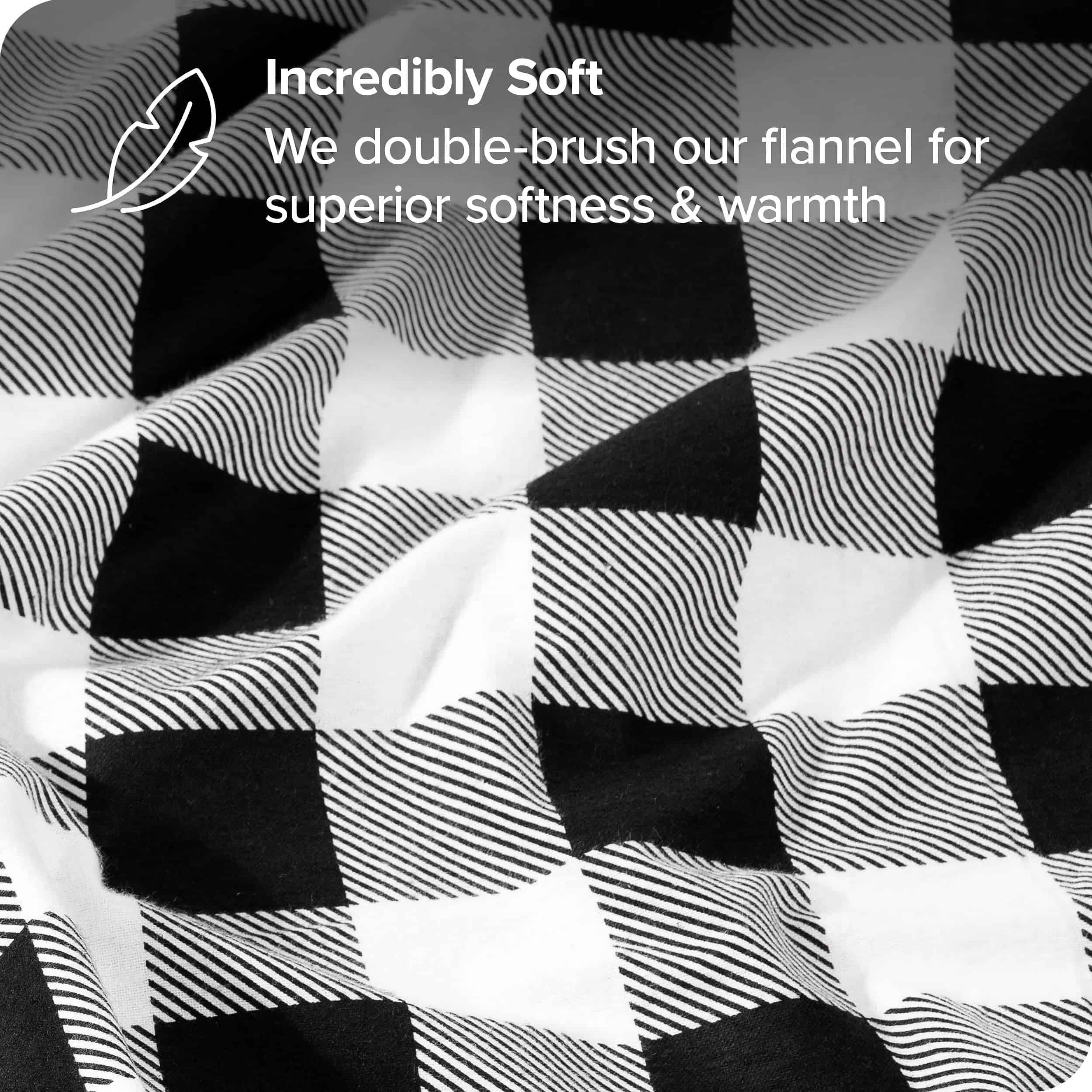 Juego de Funda Nórdica de Franela Bare Home - -Cuadros Buffa - Imagen 4