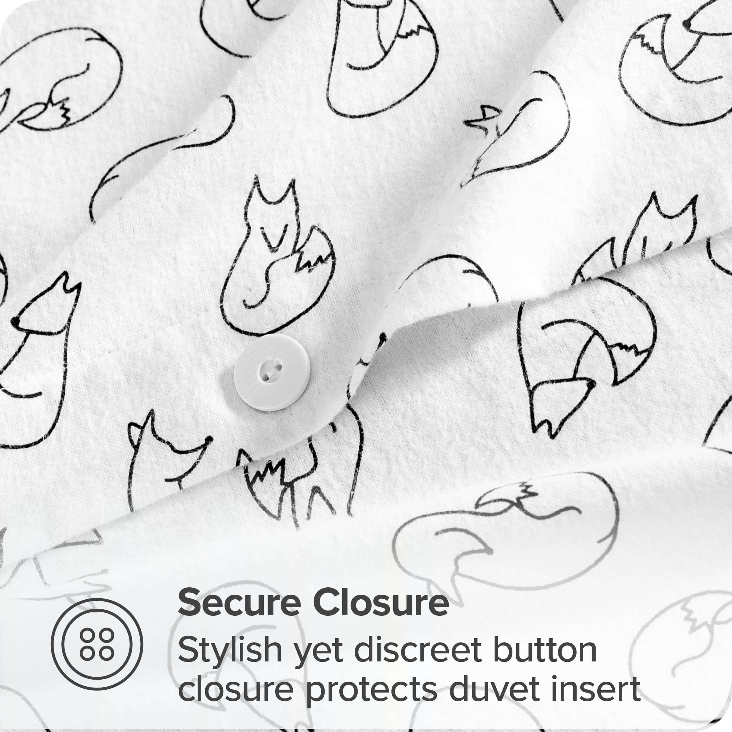 Juego de funda de edredón de franela Bare Home - -Feelin' Fo - Imagen 4