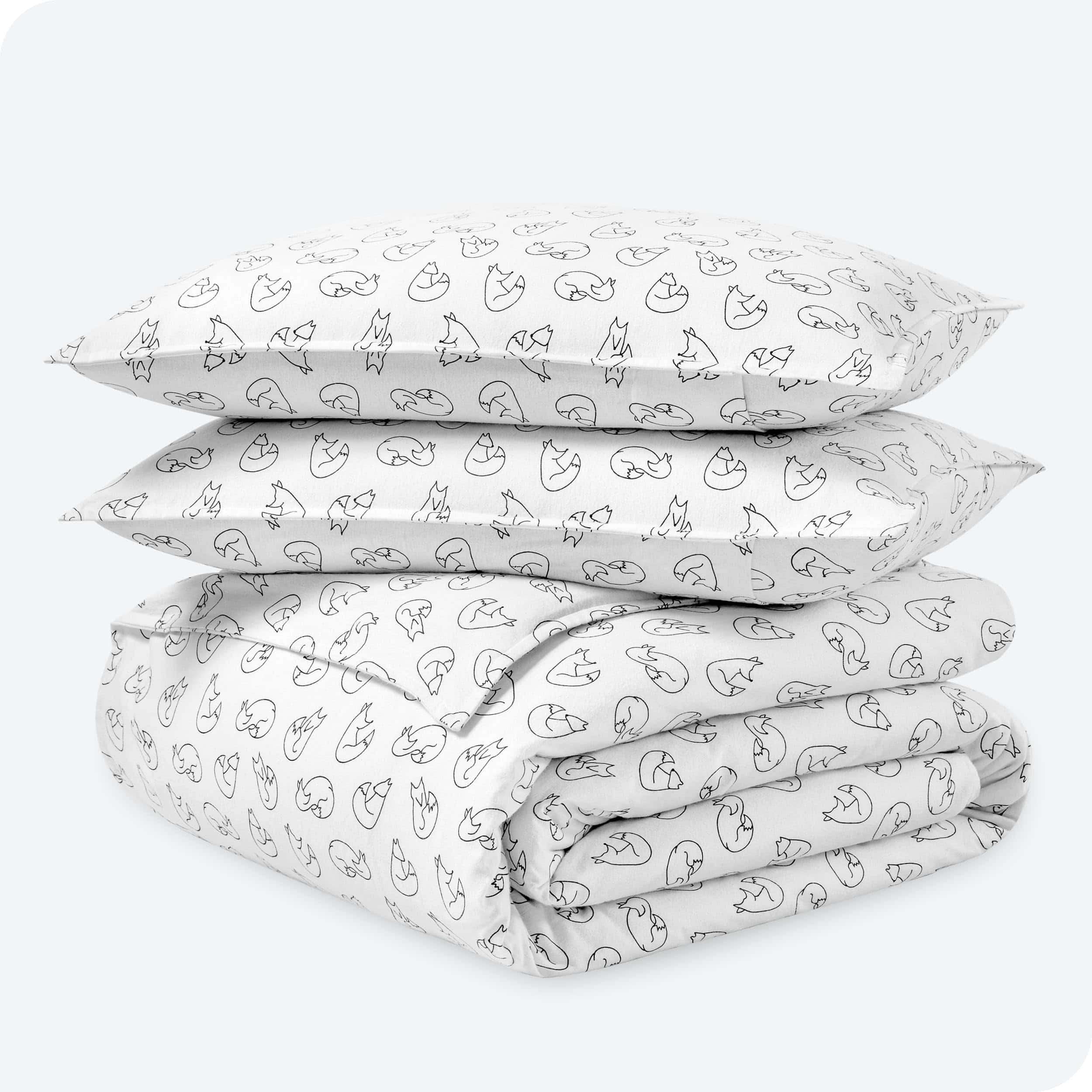 Juego de funda de edredón de franela Bare Home - -Feelin' Fo