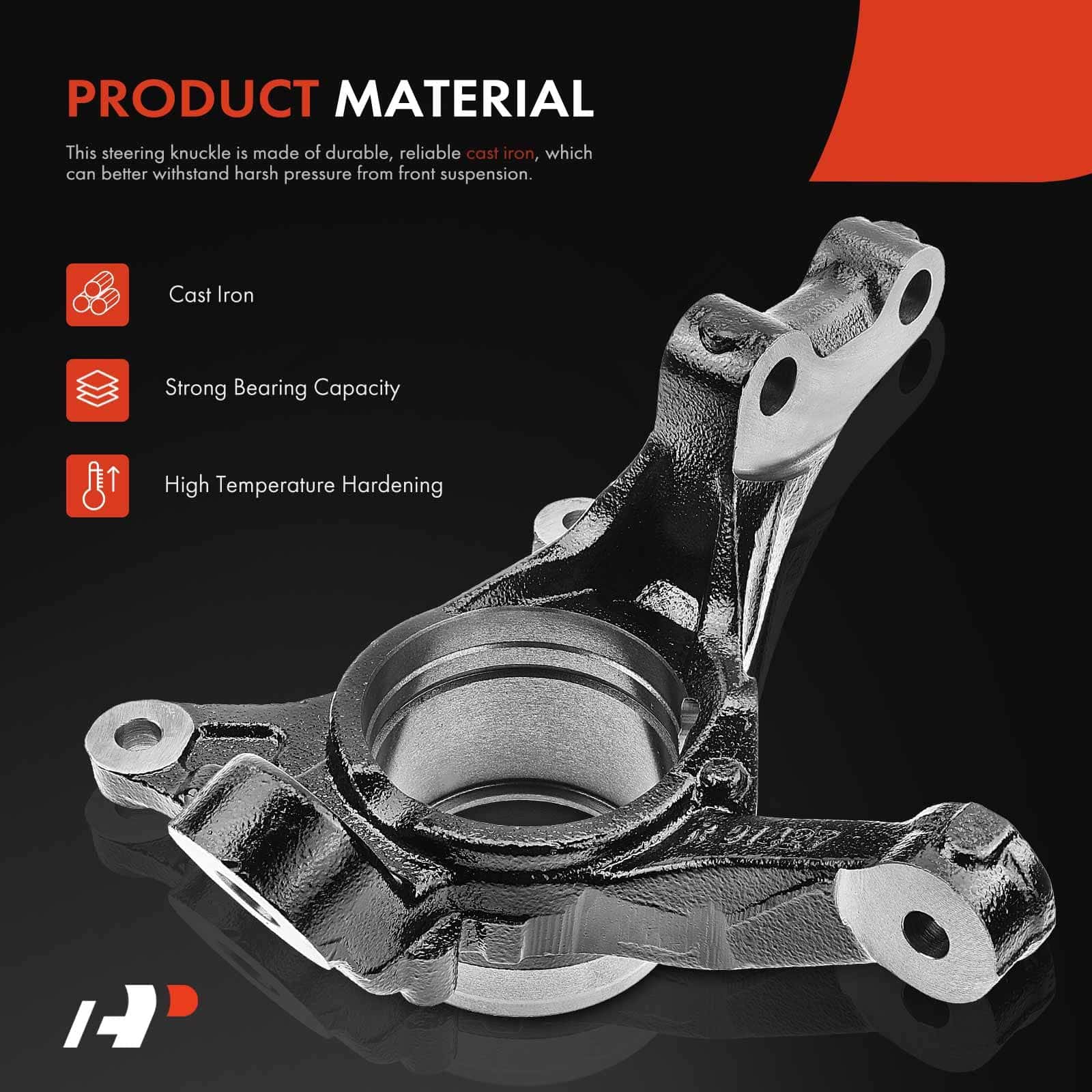 Knuckle de Dirección de Suspensión Delantera A-Premium - Imagen 5