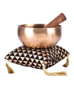 Tazón Tibetano para Meditación de Bronce Puro Cosynee, Set