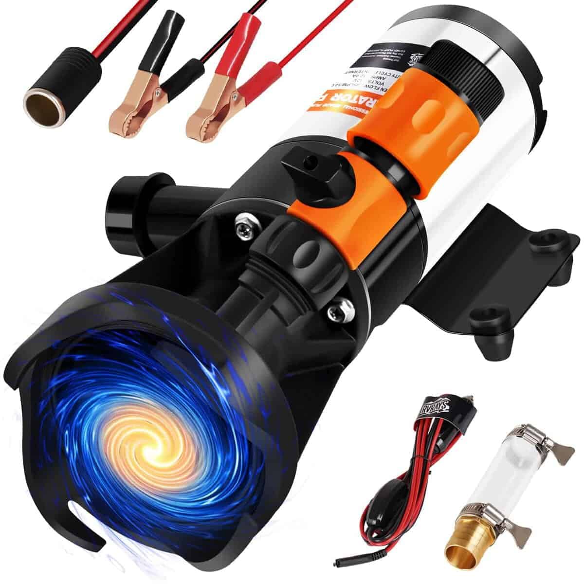 Bomba Trituradora RVRAYS para Agua Residual de RV 12v,