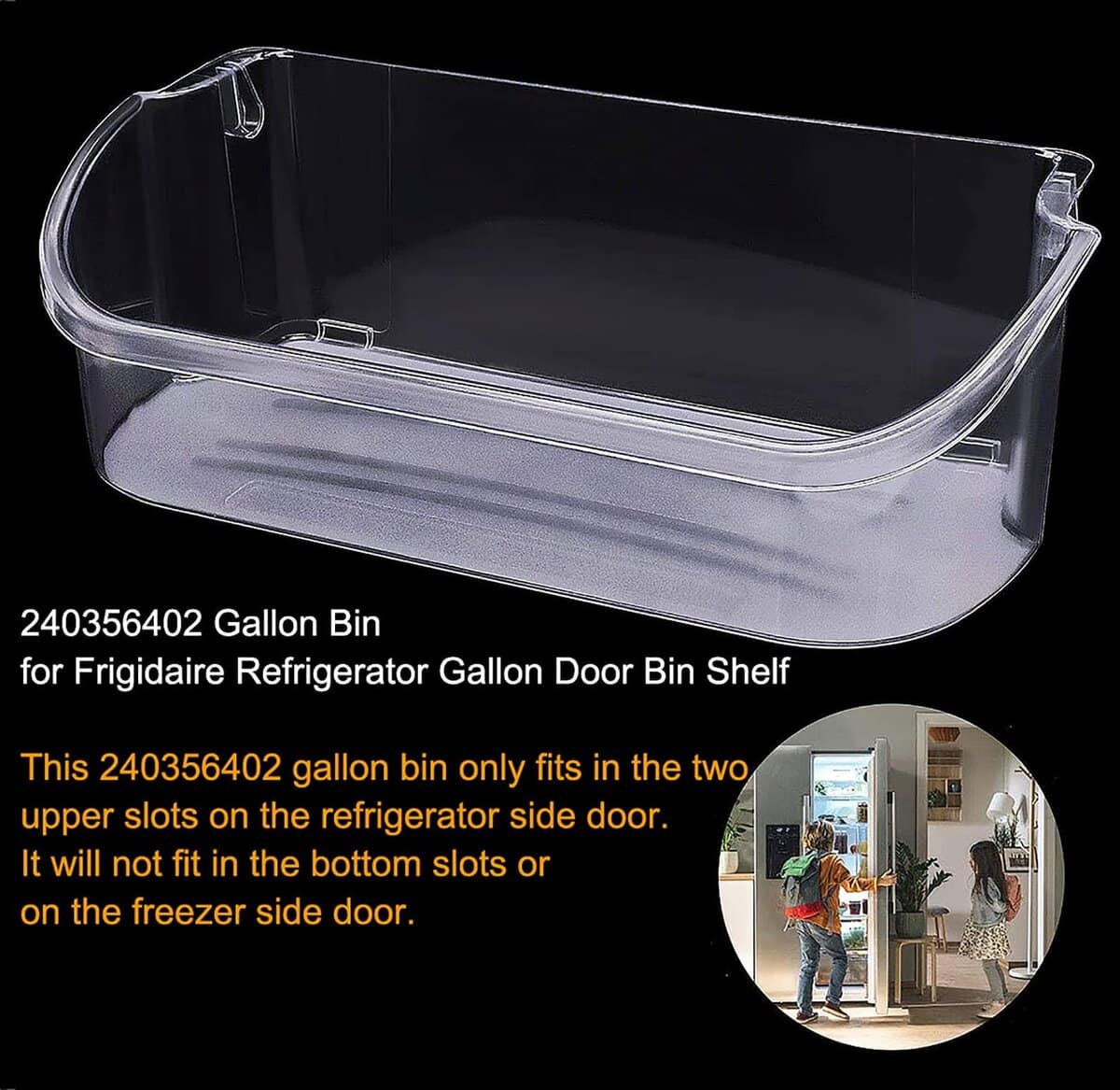 Reemplazo de estante de puerta de refrigerador 240356402, - Imagen 3