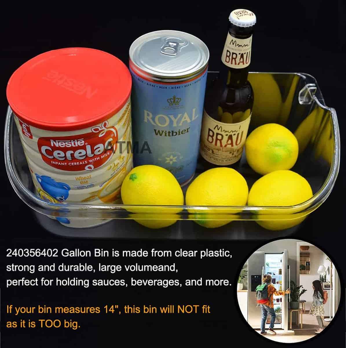 Reemplazo de estante de puerta de refrigerador 240356402, - Imagen 5