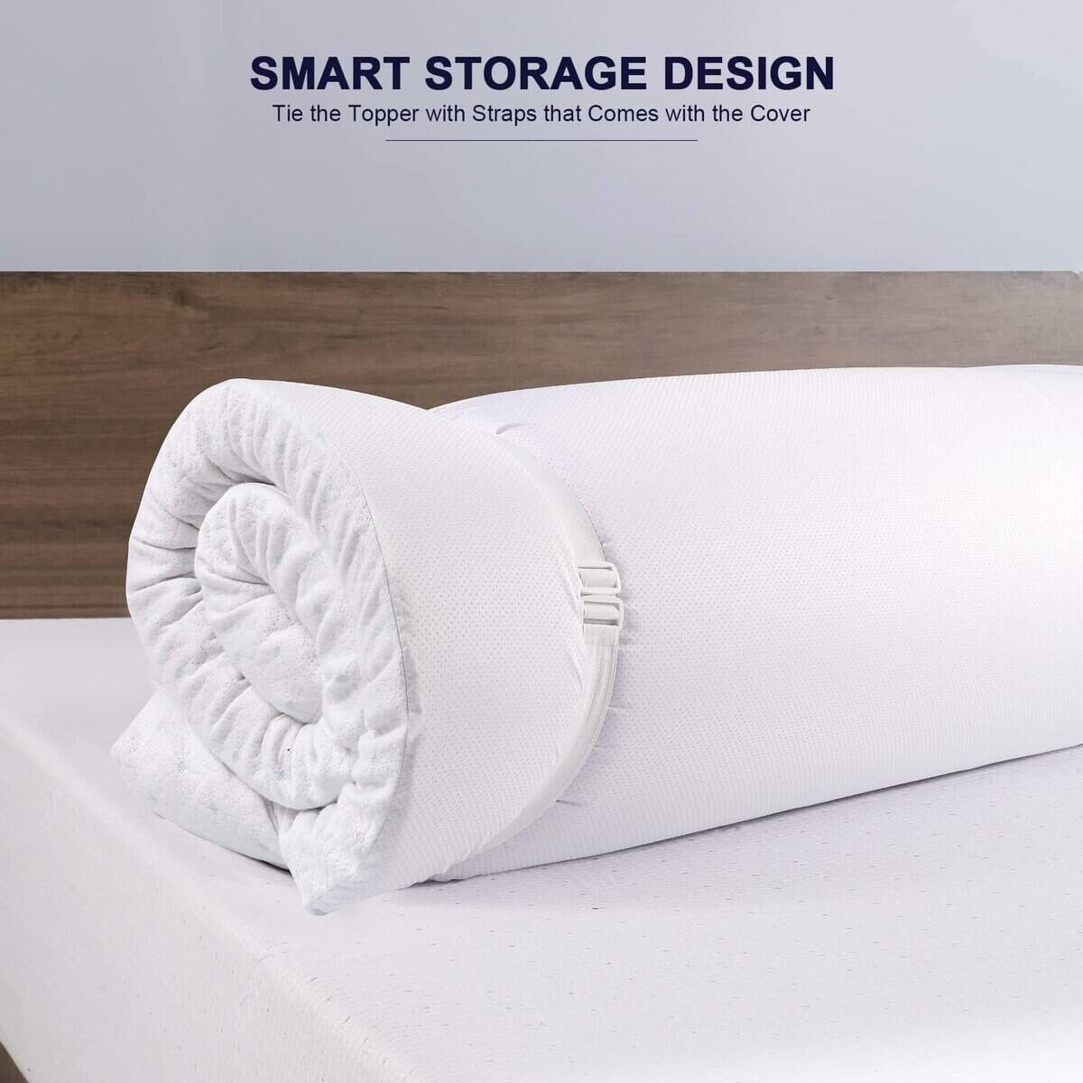 Funda de protector de colchón de 4 pulgadas para topper de - Imagen 8