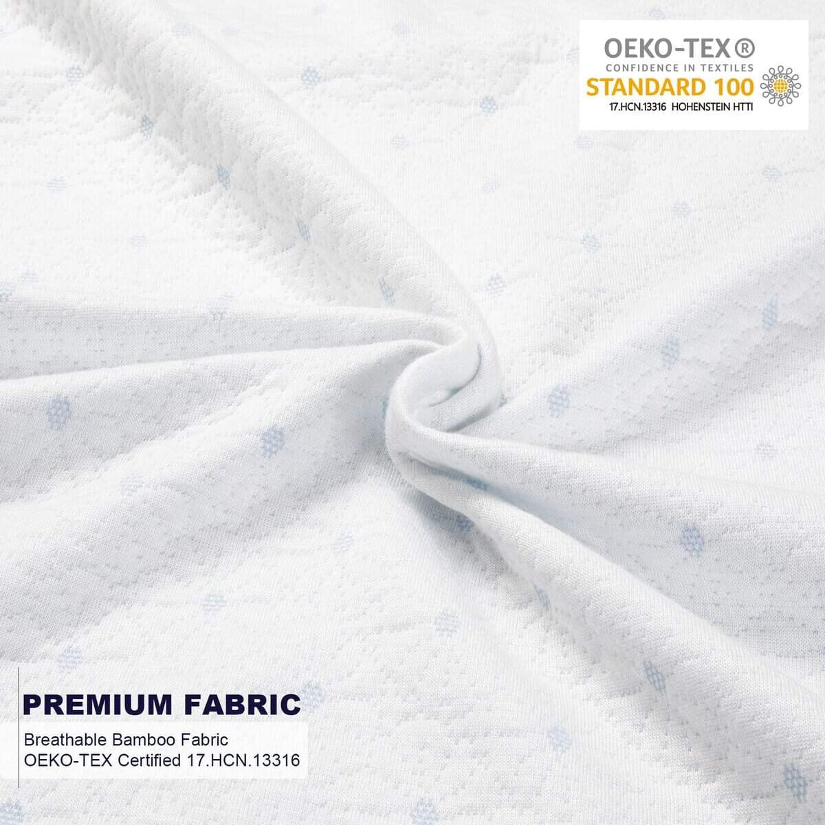 Funda de protector de colchón de 4 pulgadas para topper de - Imagen 3