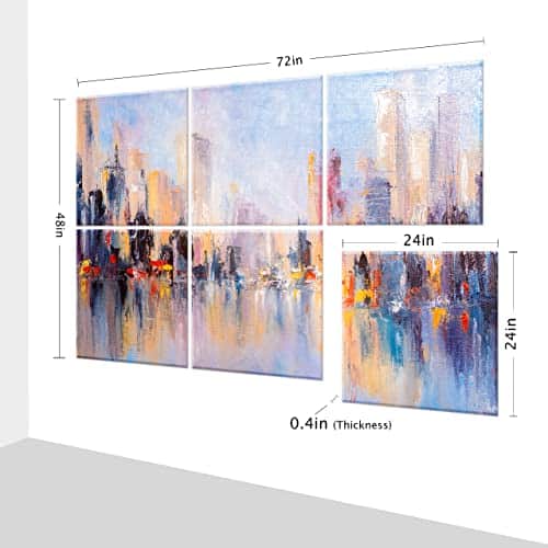 Ruonin.X 6 Pack Paneles Decorativos de Arte Acústico, Mejor - Imagen 4