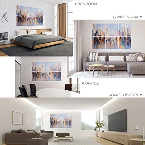 Ruonin.X 6 Pack Paneles Decorativos de Arte Acústico, Mejor - Imagen 5