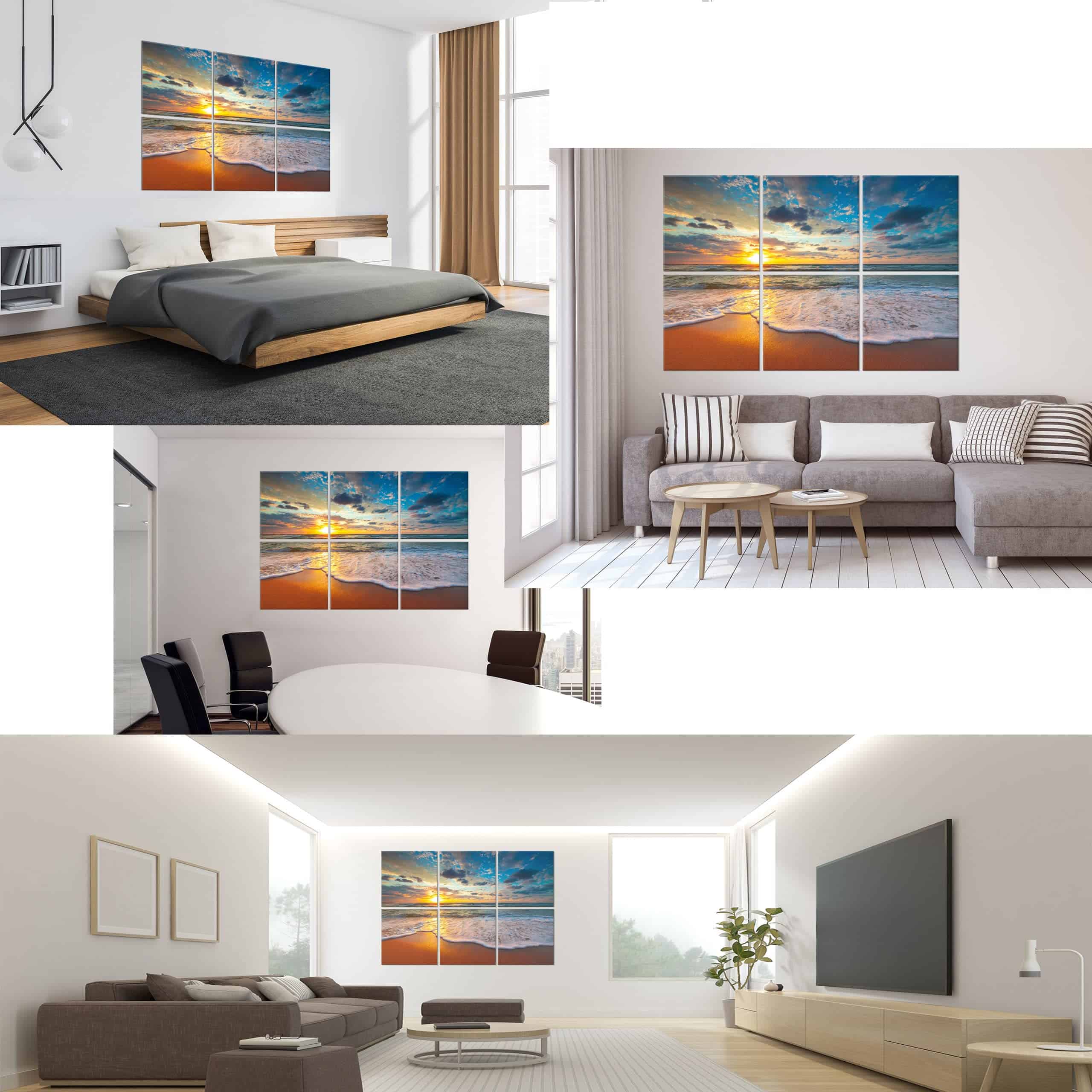 Paneles de Arte de Pared Ruonin.X, 6 Paquete Paneles - Imagen 5