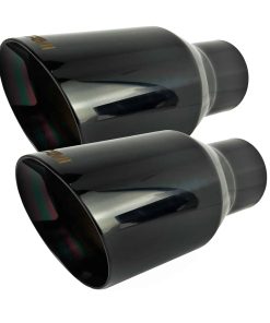 Punta de escape NETAMI 2.5" a 4.5" Acero Inoxidable Doble