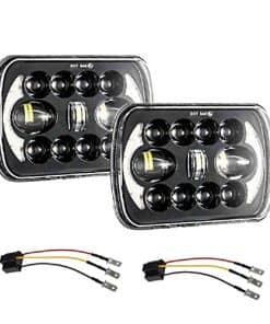 Par de faros LED 5X7 7X6 pulgadas con Haz Alto Bajo DRL Luz