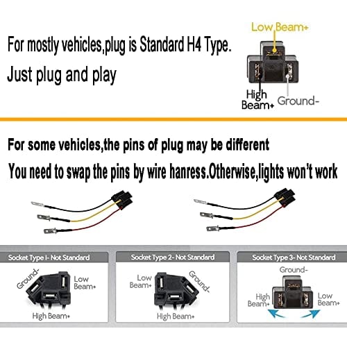 Par de faros LED 5X7 7X6 pulgadas con Haz Alto Bajo DRL Luz - Imagen 8