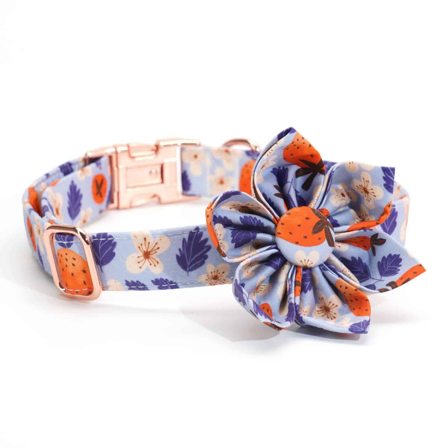Collar para Perro de Fresa con Flor, Cómodo Collar - Imagen 6