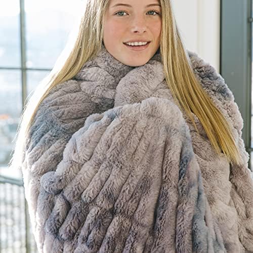 Manta de Piel Sintética con Diseño de Minky - Súper Suave, - Imagen 5