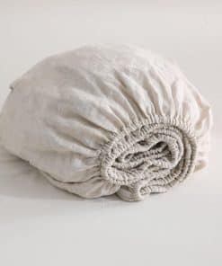 S VICTORY SYMBOL Sábana Ajustable de Lino Puro fabricada en