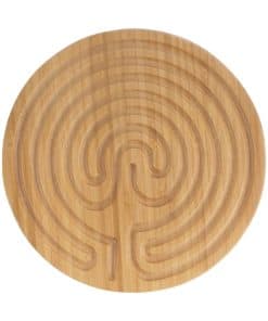 Laberinto de dedo BambooMN para meditación y oración -