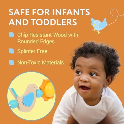 Barra de Juguete de Madera Impresa para Baby Bjorn Bouncer - Imagen 6