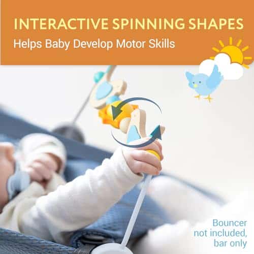 Barra de Juguete de Madera Impresa para Baby Bjorn Bouncer - Imagen 4