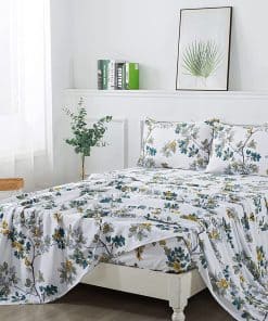 Juego de sábanas Softta Vintage Twin Size con diseño de