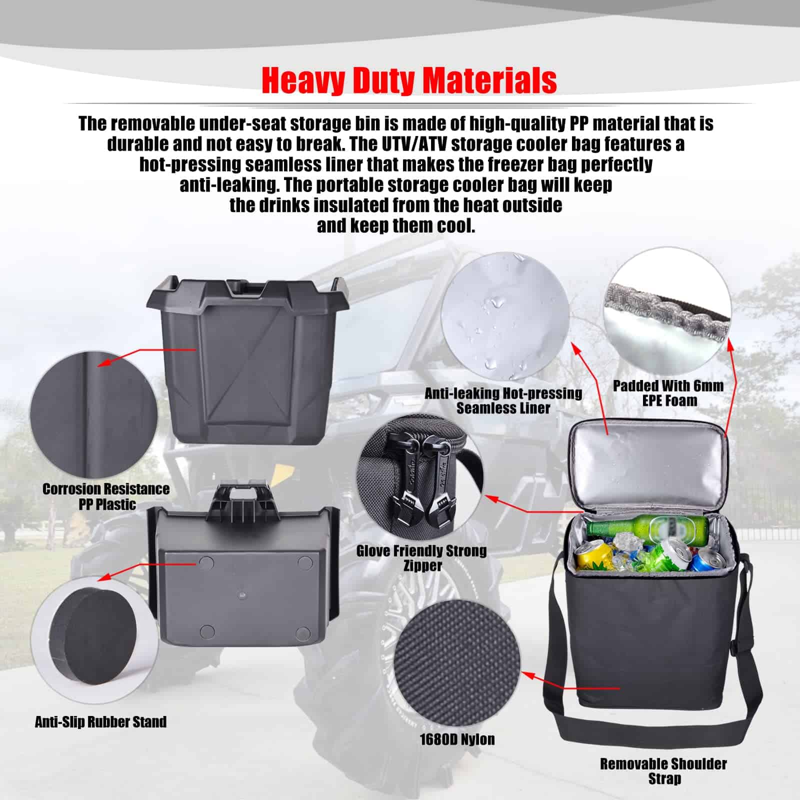 Caja de almacenamiento debajo del asiento Goldfire Defender - Imagen 4
