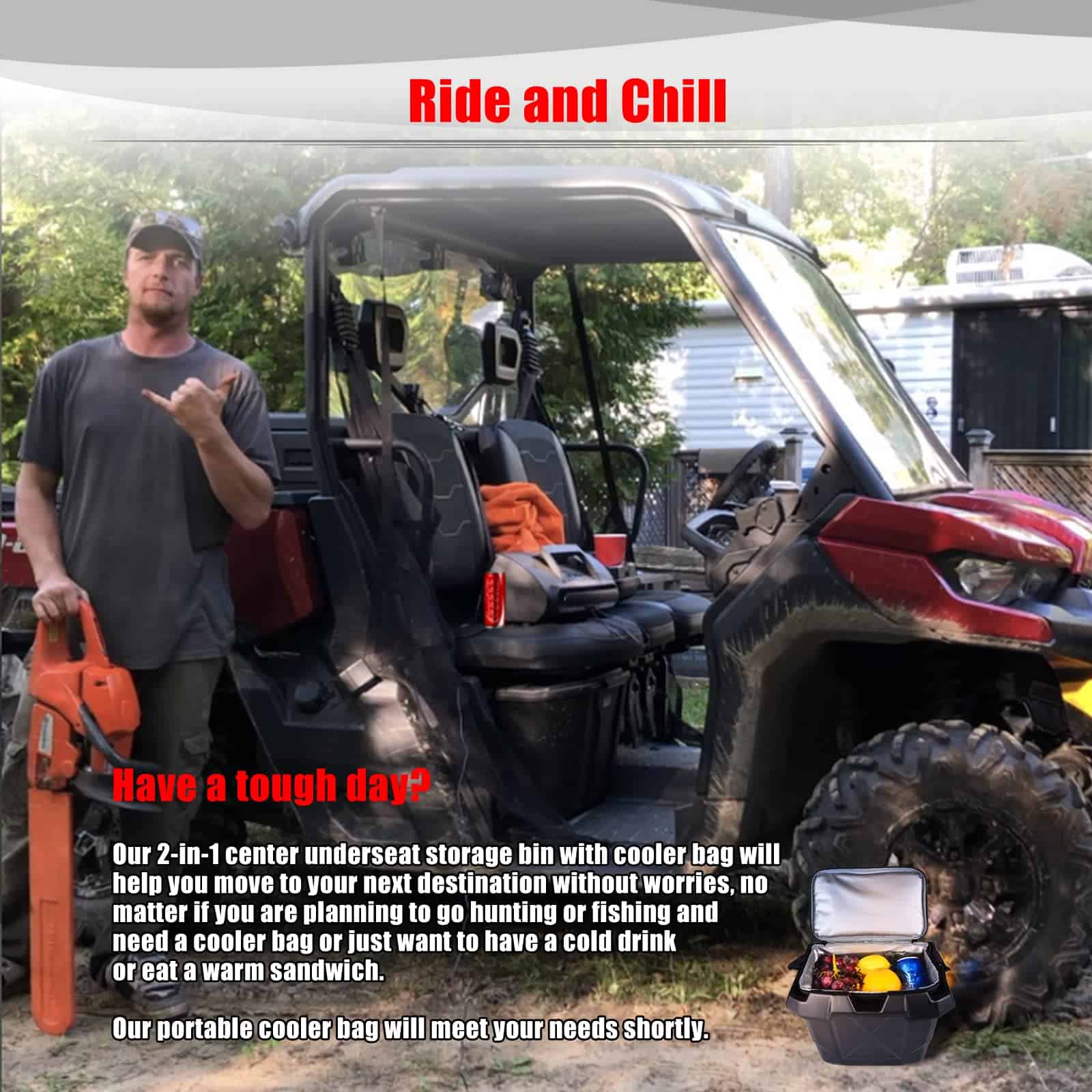 Caja de almacenamiento debajo del asiento Goldfire Defender - Imagen 9