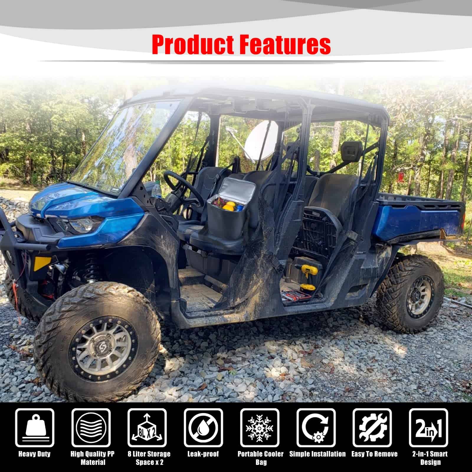 Caja de almacenamiento debajo del asiento Goldfire Defender - Imagen 7