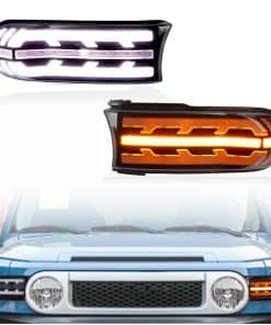 KEEGTBOX Switchback Luz Diurna LED Blanca/Ámbar para Faro