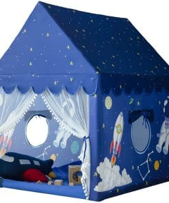Casa de Juegos para Niños Espacio Exterior Cohete Azul