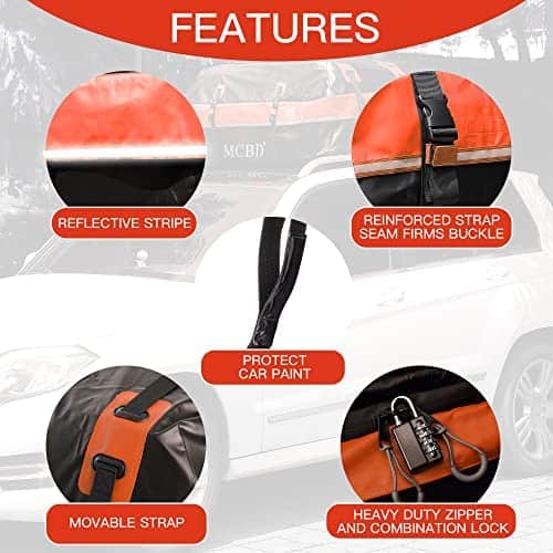 Portaequipajes de Techo, 21 Pies Cúbicos Bolsa de Equipaje - Imagen 7