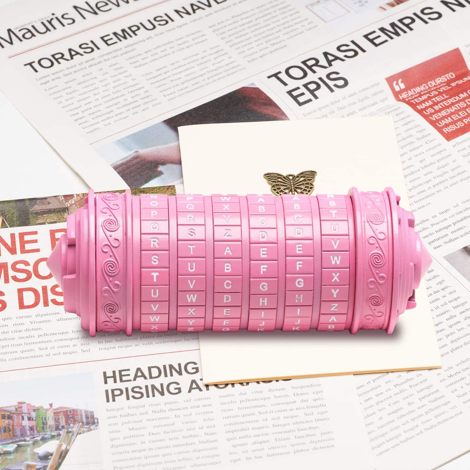 Caja de Rompecabezas de Dinero Cryptex Código -Rosa - Imagen 3