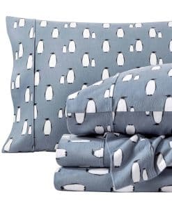 Juego de sábanas de franela estampadas Bare Home, 100%