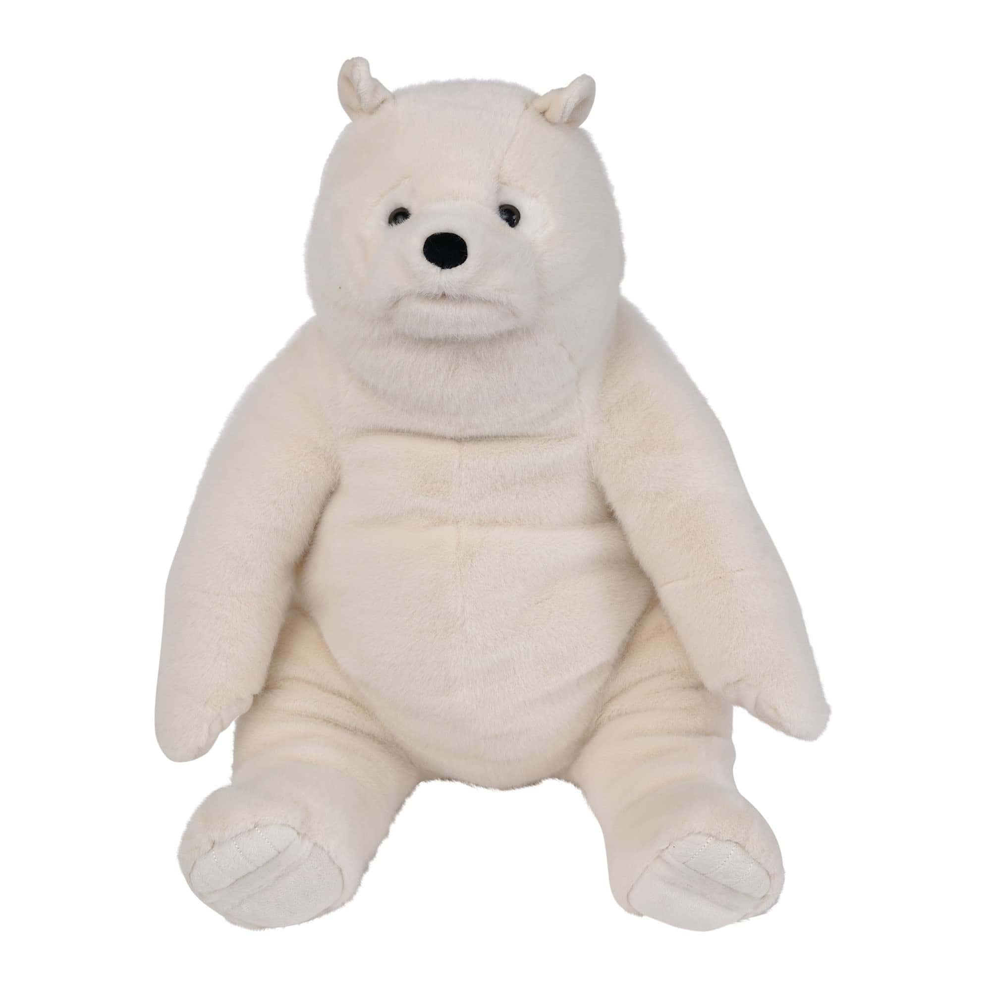 Peluche Oso Manhattan Toy 18" Crema Kodiak con Piel