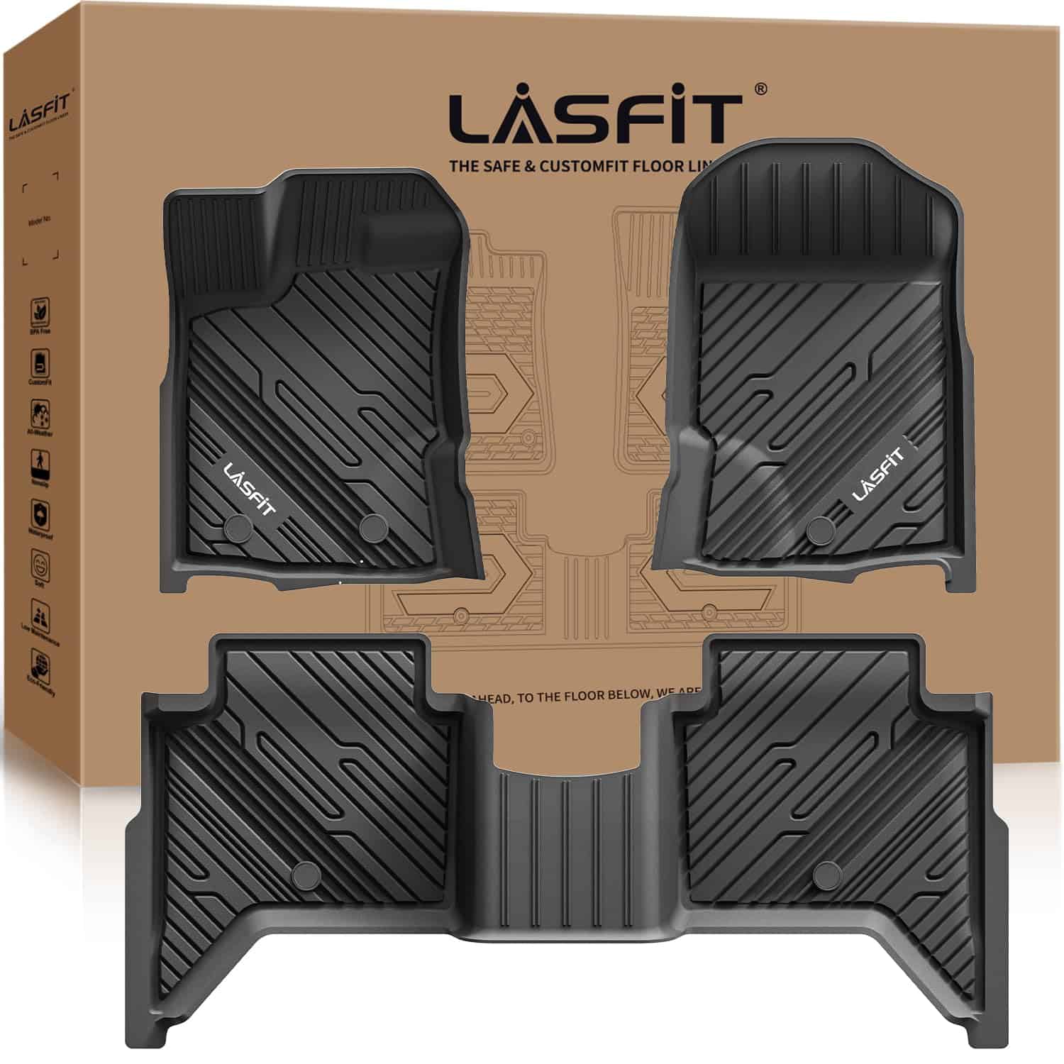 Tapetes LASFIT para Ford Ranger 2023 2022 2021 2020