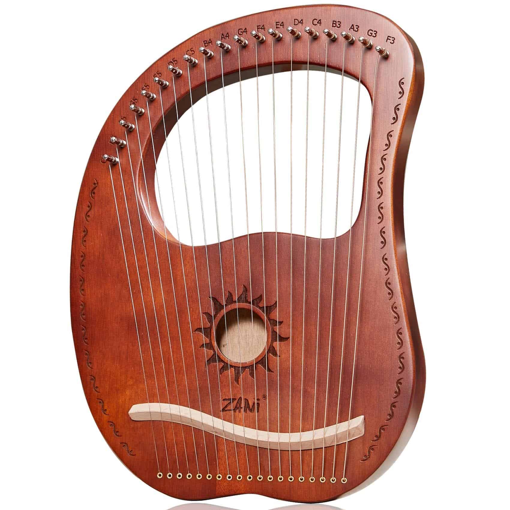 Arpa Lira TienClef de 19 Cuerdas Estilo Antiguo de Grecia