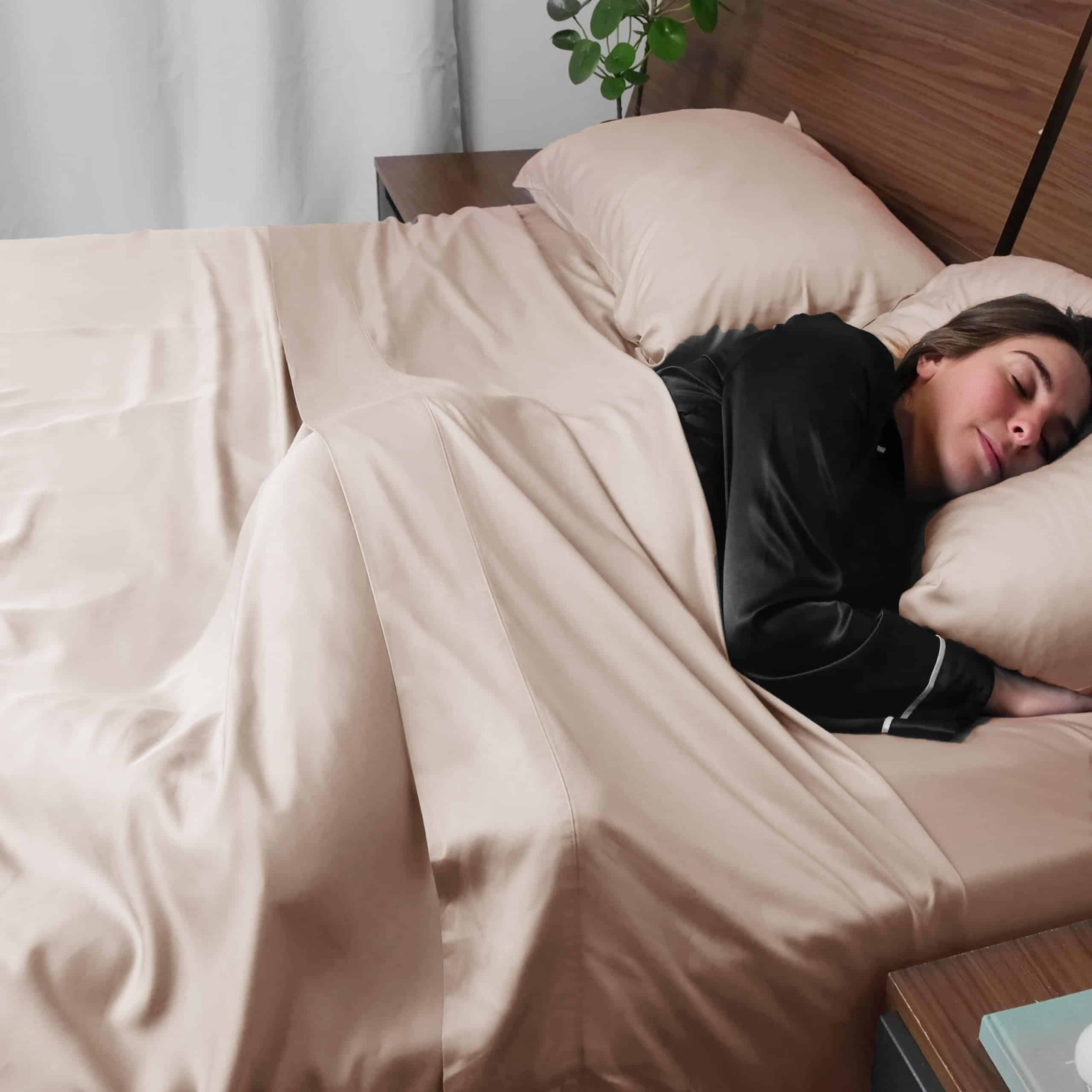 Juego de sábanas ACCURATEX Cooling Twin Size Sand - - Imagen 3