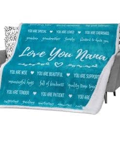FILO ESTILO Regalo para la Abuela Manta de los Nietos,