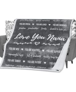 Manta FILO ESTILO Nana de Nietos para Cumpleaños de Nieta,