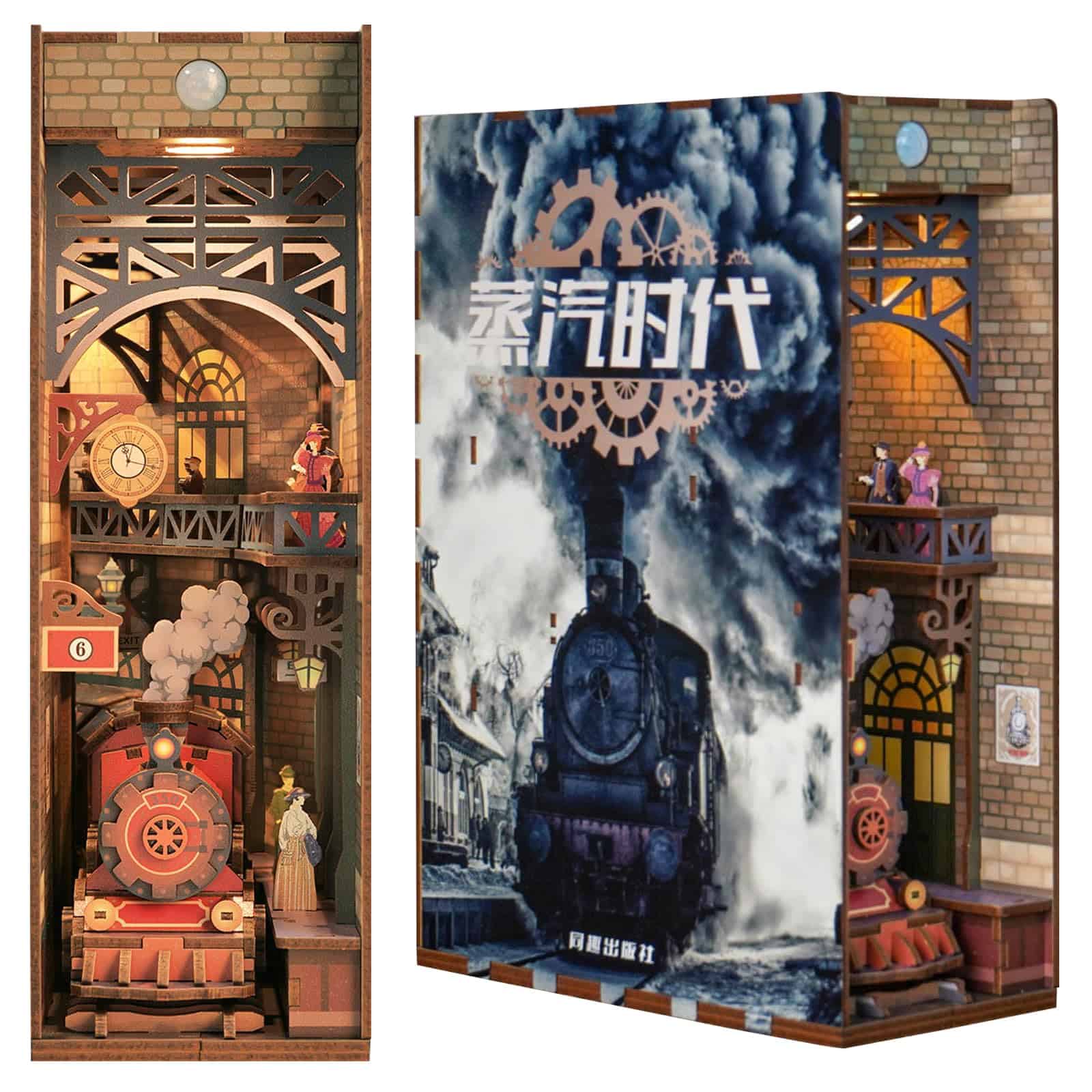 Librería de madera tridimensional ensamblada Buladle