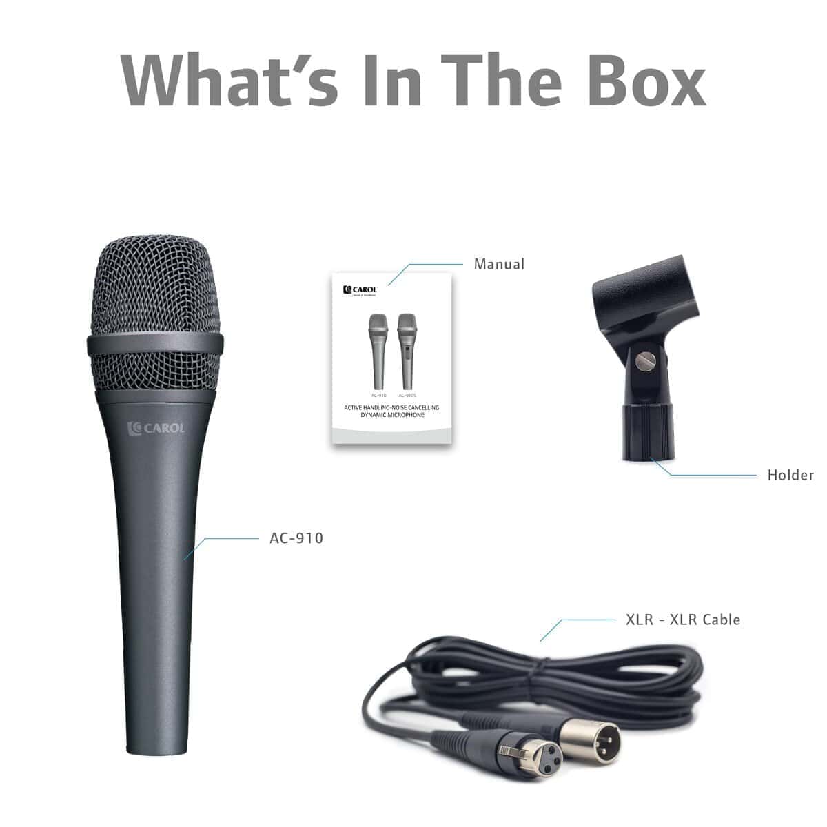 Micrófono Vocal CAROL - Micrófono Dinámico Unidireccional - Imagen 9