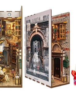 Kit DIY Nook de Libro, Rompecabezas de Madera 3D Casa de