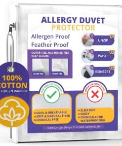 Protector de edredón Allersoft 100% algodón para control de