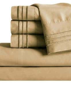 Juego de sábanas Mocassi Cali King - Ropa de -Dorado