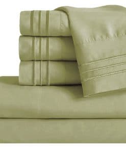 Juego de Sábanas Mocassi Queen - Juego de -Verde Salvia