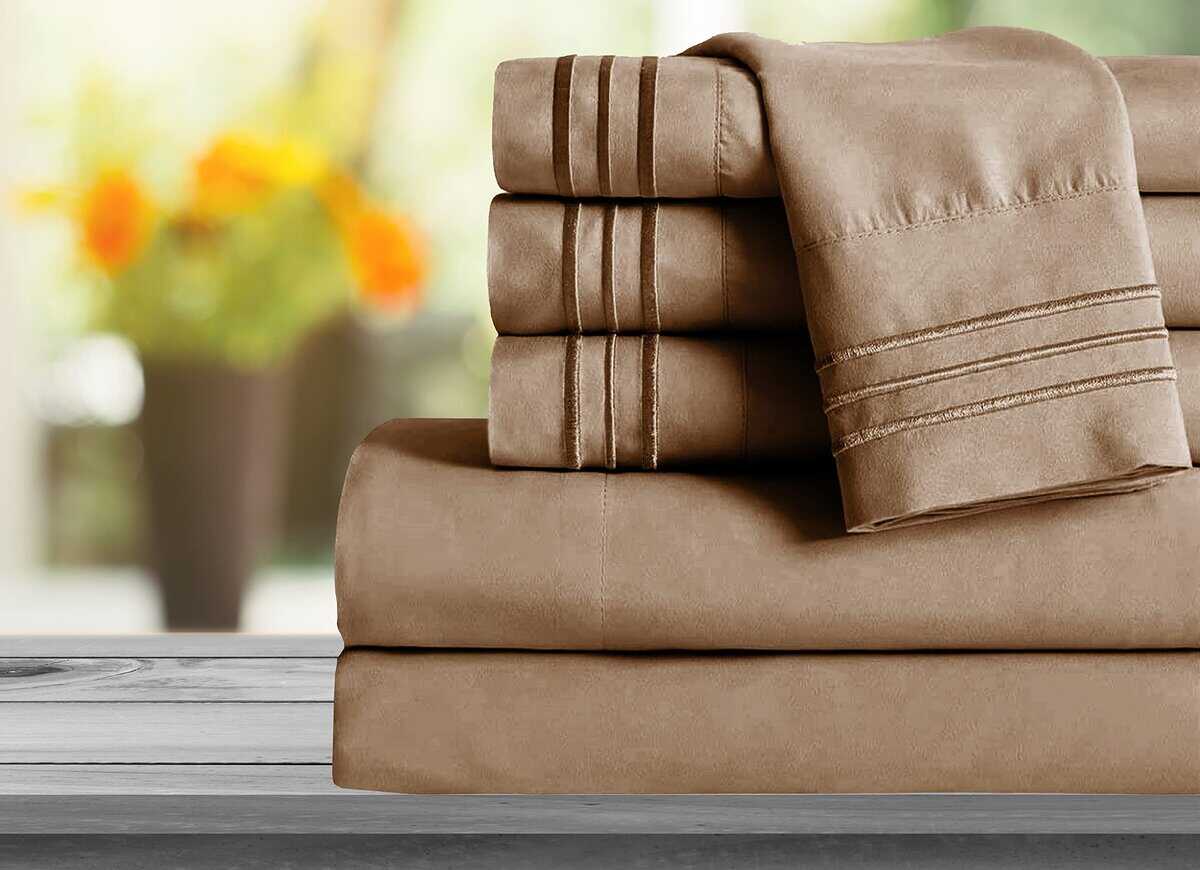 Juego de sábanas Mocassi King - Juego de -Taupe - Imagen 3