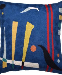 Funda de cojín abstracta Kashmir Designs Kandinsky - Azul |