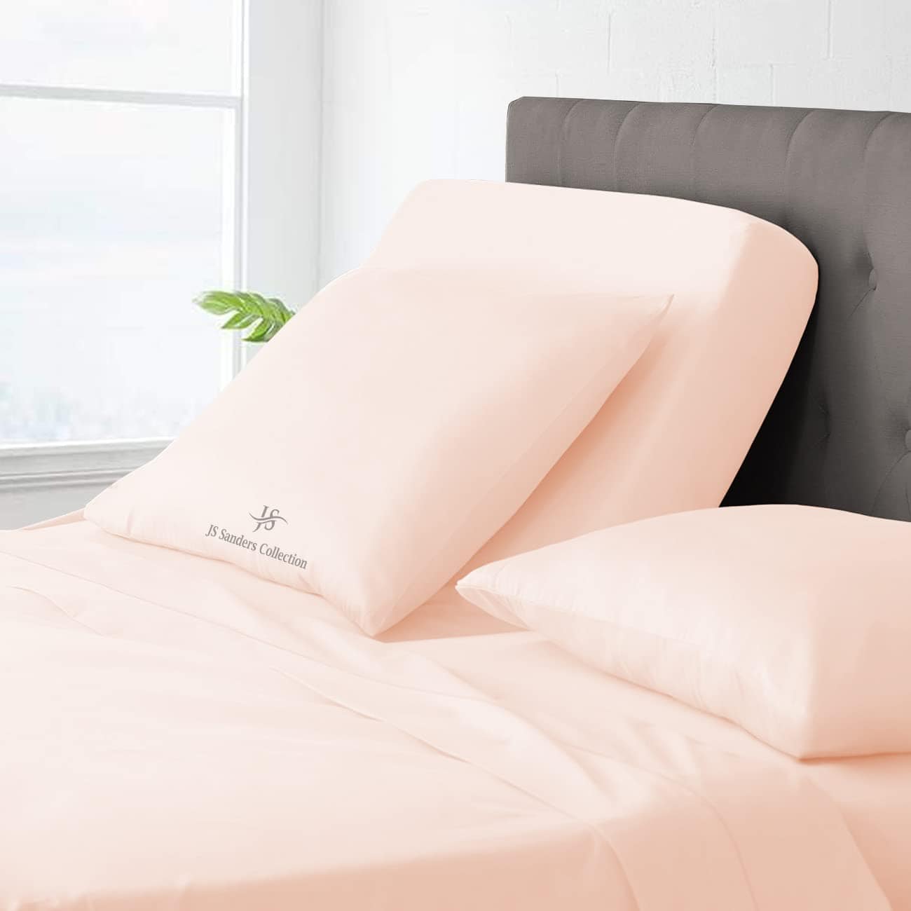 Juego de sábanas JS Sanders Collection 600TC -Melocotón - Imagen 3