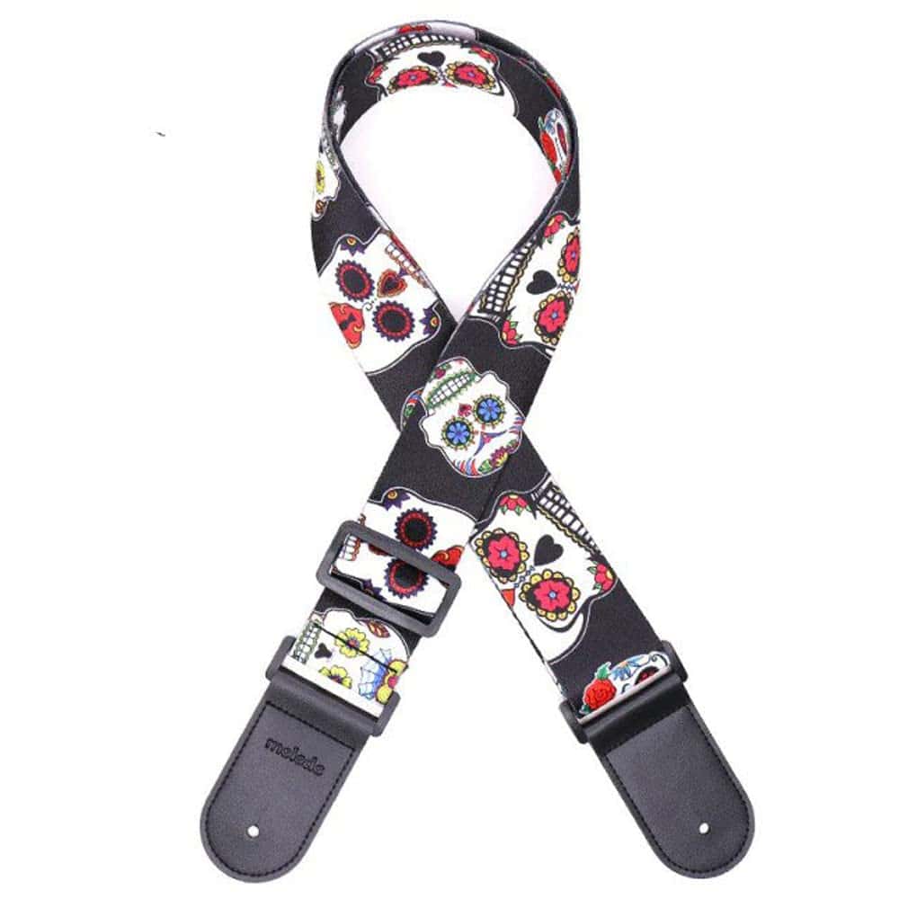 Correa de guitarra Art Attack Soft Cotton Sugar Skull Day