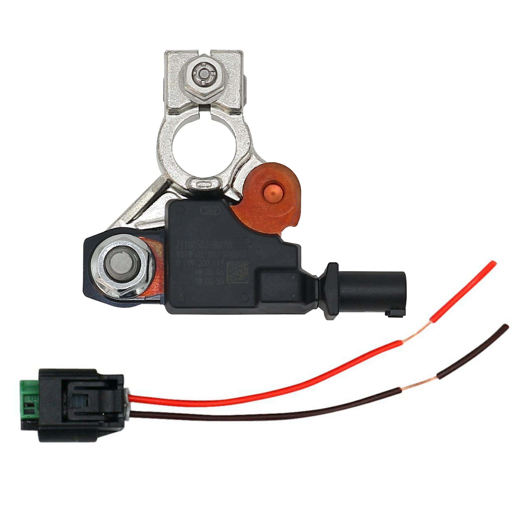 Sensor de corriente de batería con conector de cable