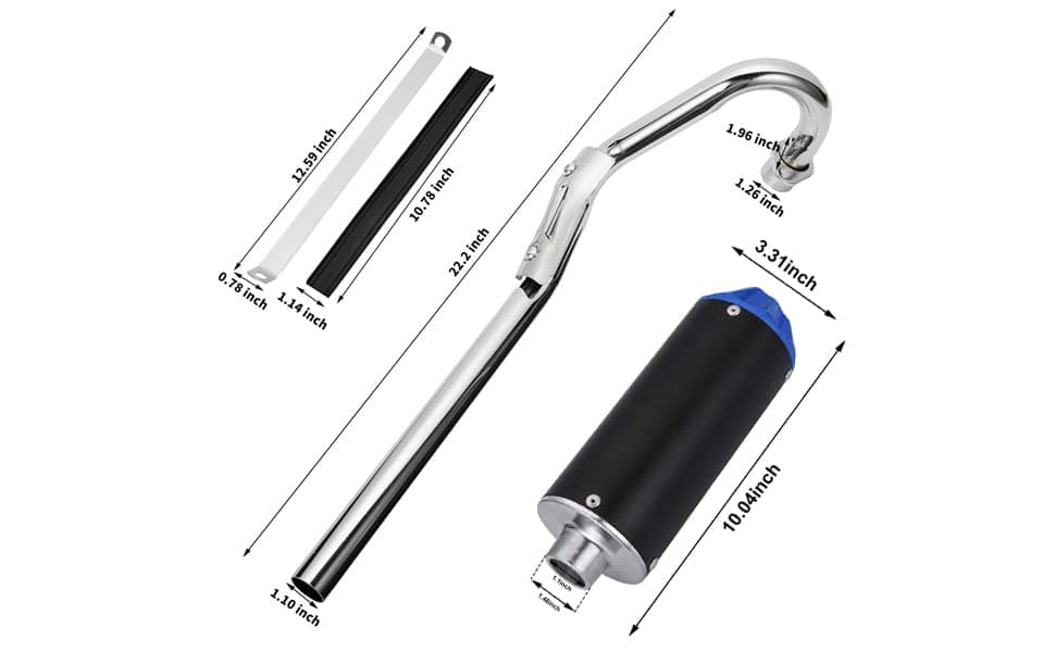 Silenciador de escape para tubo de 28mm 90cc 110cc 125cc - Imagen 7
